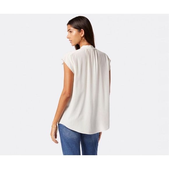 Joie Calais Blouse Porcelain Size XS - Picture 3 of 13